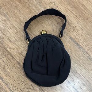 Source Unknown Black Wristlet with Gold Accent